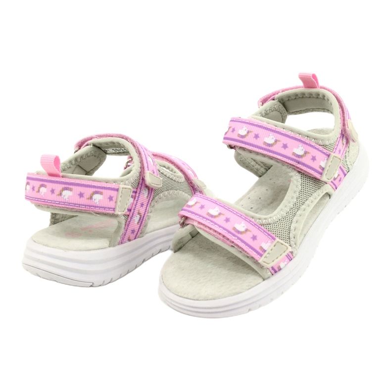American Club RL39/21 Sandalen mit Lederinnensohle, lila violett 2