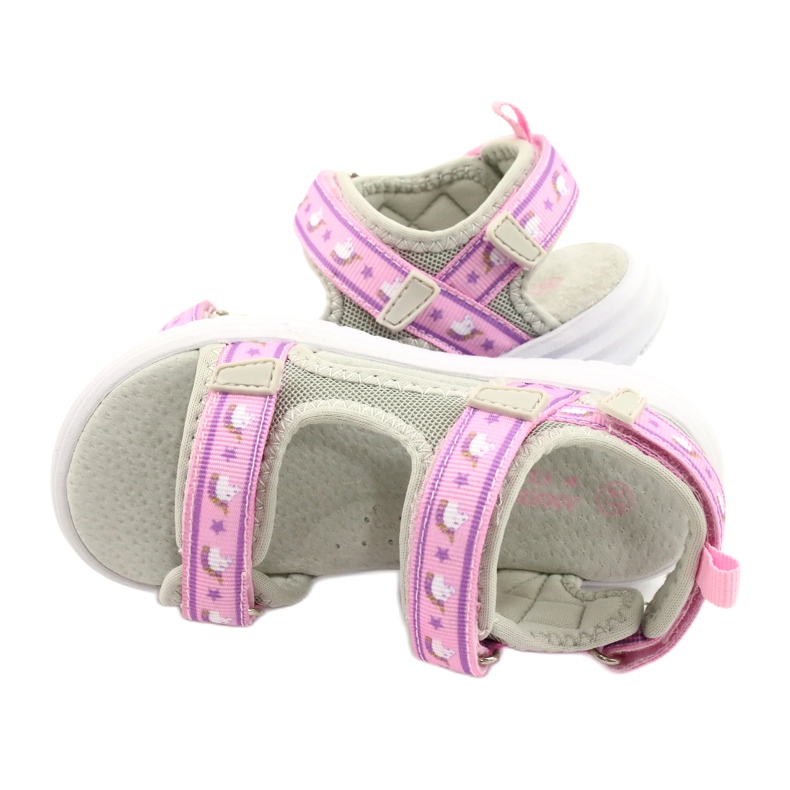 American Club RL39/21 Sandalen mit Lederinnensohle, lila violett 3