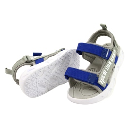 American Club Sandalen Jungen mit Klettblumenschaum Insist Rl27/21 Grau 2