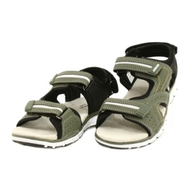 American Club Sport Sports Boys Leder einfügen ES33/21 Khaki grün 1