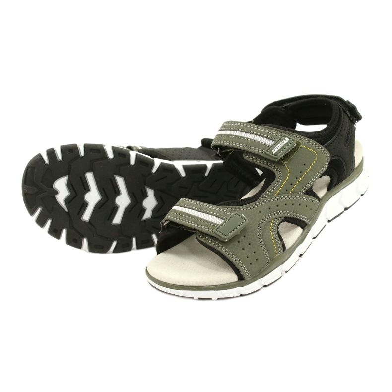 American Club Sport Sports Boys Leder einfügen ES33/21 Khaki grün 3