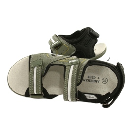 American Club Sport Sports Boys Leder einfügen ES33/21 Khaki grün 4