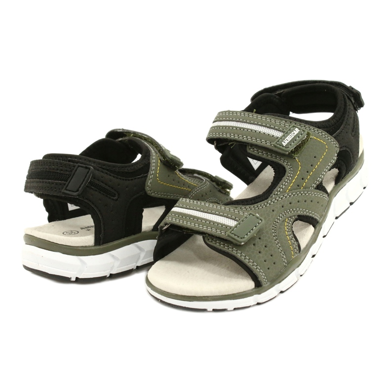 American Club Sport Sports Boys Leder einfügen ES33/21 Khaki grün 2