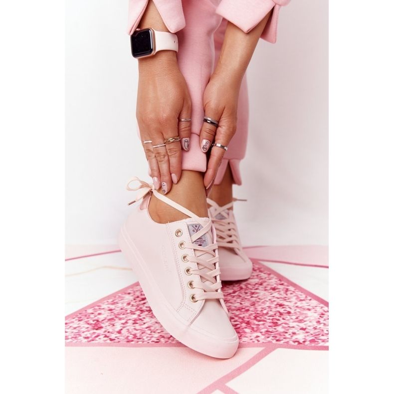 Damen Sneakers aus Öko-Leder Cross Jeans HH2R4004C Rosa 2