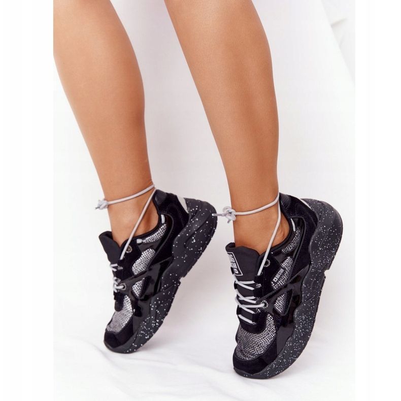 Damen Sportschuhe Memory Foam Big Star HH274325 Schwarz 2