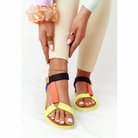MSMG Damensandalen auf Gummisohle Bunt Stranger mehrfarbig 2