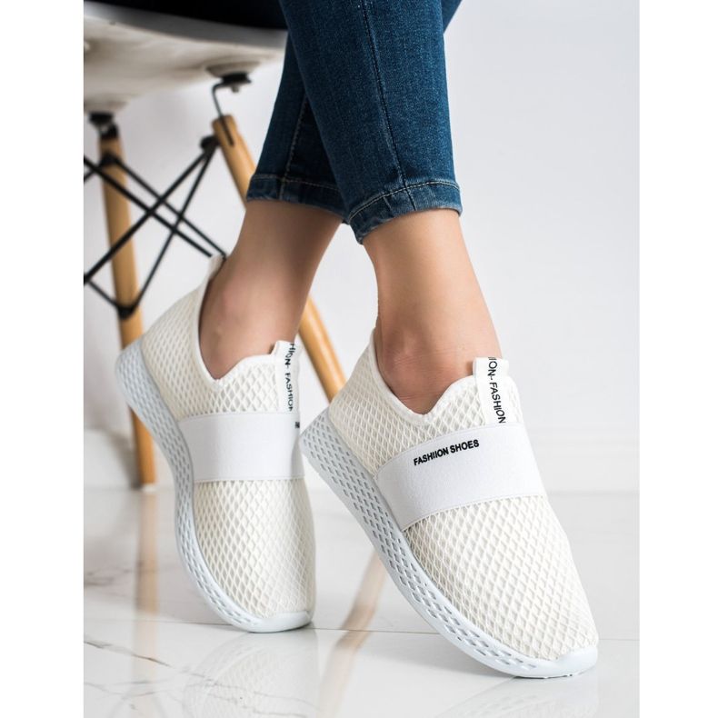 SHELOVET Slip-on-Sneaker mit Mesh weiß 1
