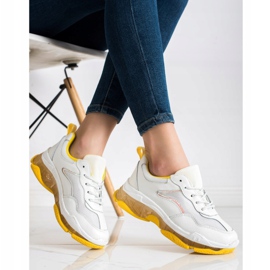 Goodin Leder Turnschuhe weiß 2