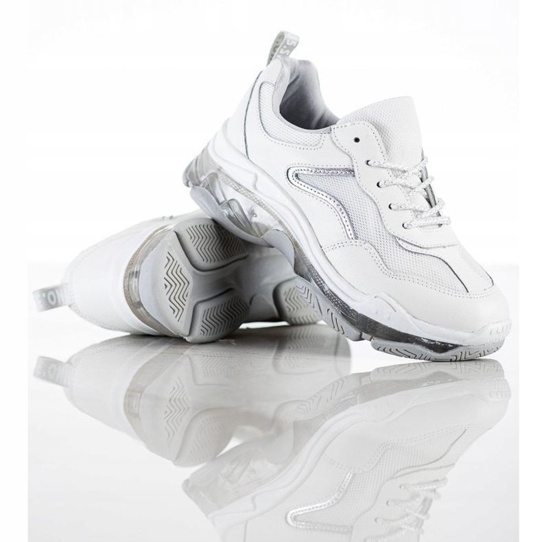 Goodin Leder Turnschuhe weiß 1