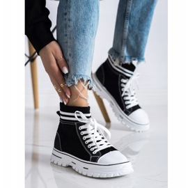 SHELOVET Modische Slip-On Sneakers schwarz 1