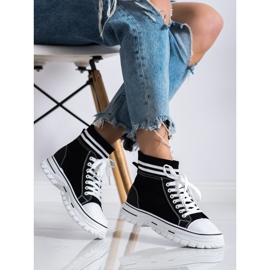 SHELOVET Modische Slip-On Sneakers schwarz 2