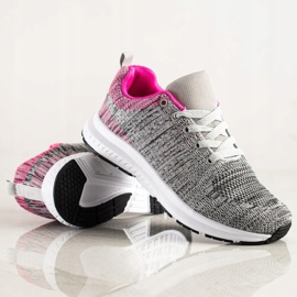 SHELOVET Hellgraue Turnschuhe mehrfarbig 1