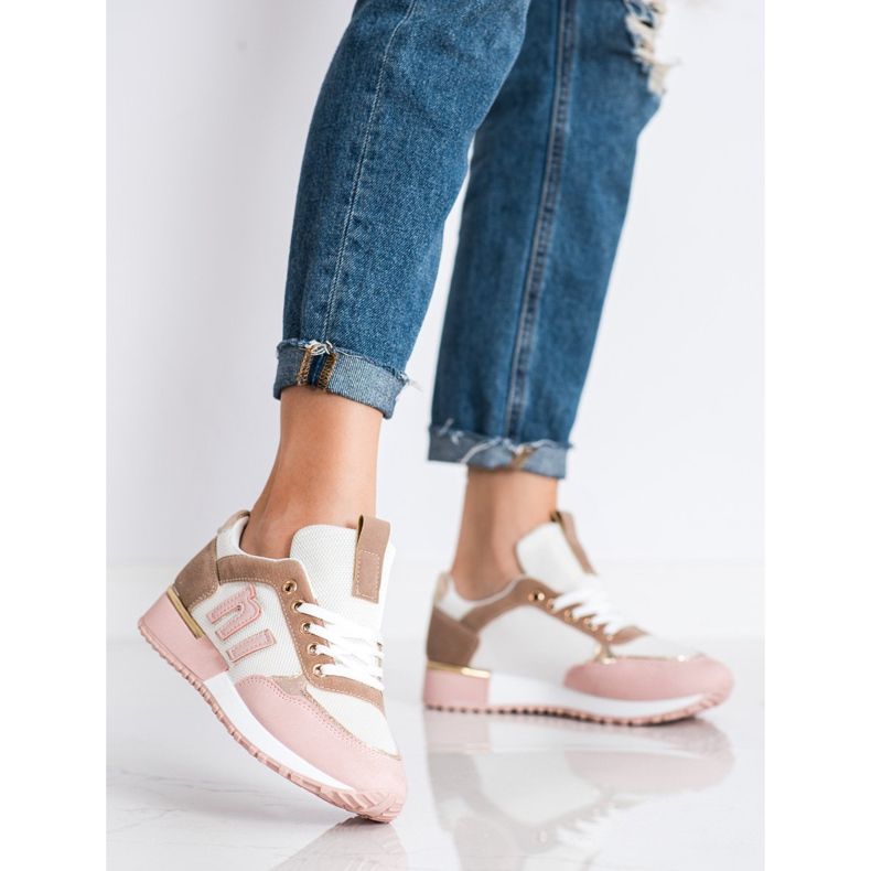 SHELOVET Sportschuhe mit Mesh rosa 1