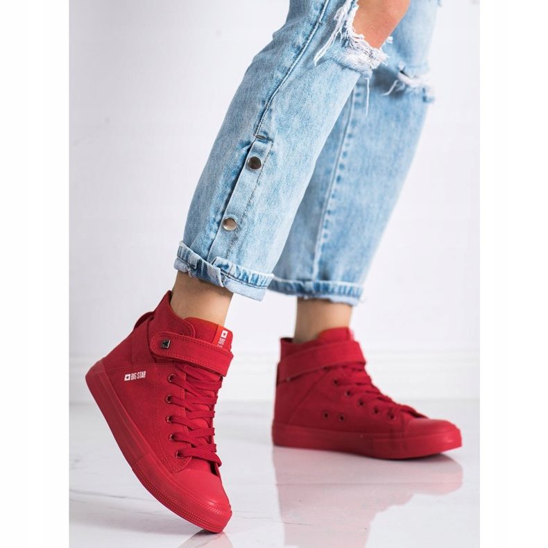 Damen Big Star Sneakers FF274580 rot 2