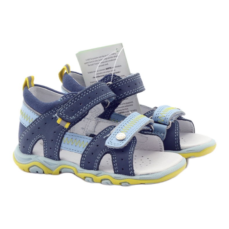 Bartek 81824 blaue Sandalen für Jungen mit Klettverschluss 4