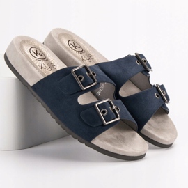 Kylie Klassische Hausschuhe in Marineblau 2