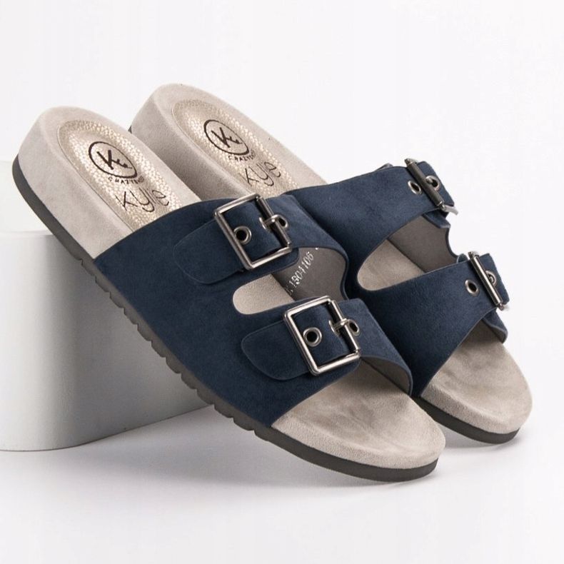 Kylie Klassische Hausschuhe in Marineblau 2