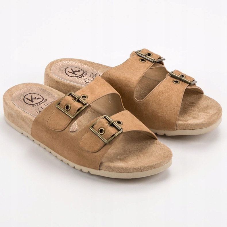 Kylie Klassische braune Hausschuhe 2