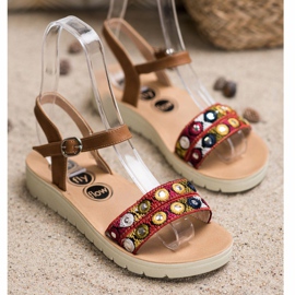 SHELOVET Lässige Sandalen braun 1