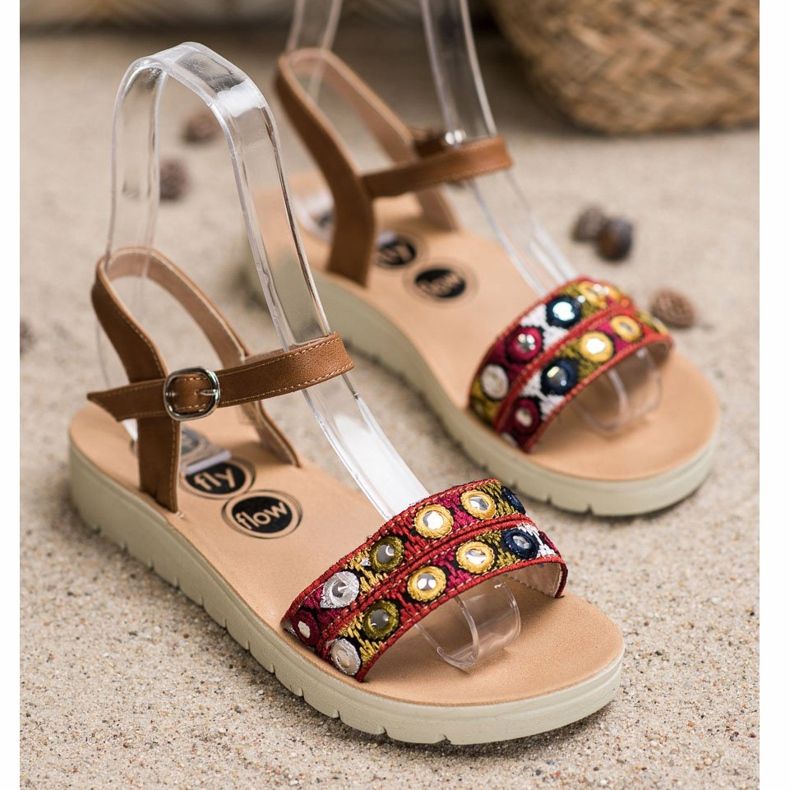 SHELOVET Lässige Sandalen braun 1