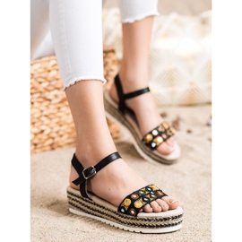 SHELOVET Sandalen auf der Plattform schwarz 1