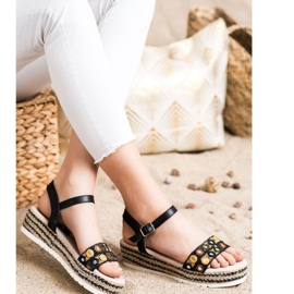 SHELOVET Sandalen auf der Plattform schwarz 2