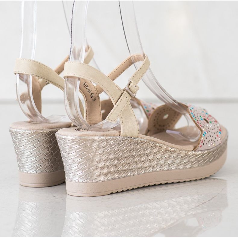 Kylie Lässige Sandalen beige 1