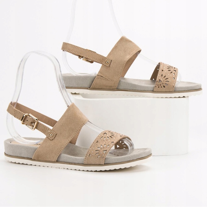 Evento Beige durchbrochene Sandalen 2
