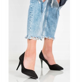 Kylie Klassische Wildleder-Heels schwarz 2