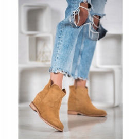 Bella Paris Cowboystiefel aus Wildleder braun 1