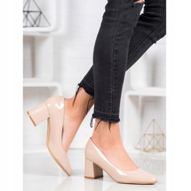 Klassische VINCEZA-Pumpen beige 1