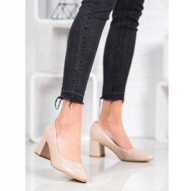 Klassische VINCEZA-Pumpen beige 2