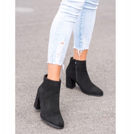 Goodin Stylische Wildlederstiefel schwarz 2