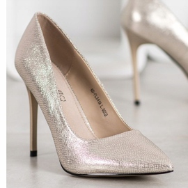 Goodin Modische High Heels golden 1