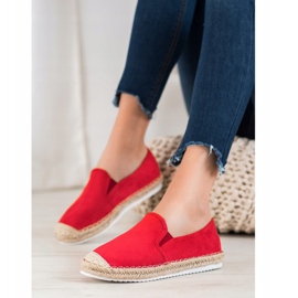 Goodin Espadrilles aus Wildleder rot 1