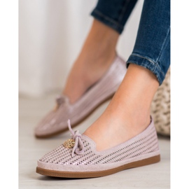 Stylische VINCEZA Ballerinas mehrfarbig rosa 1