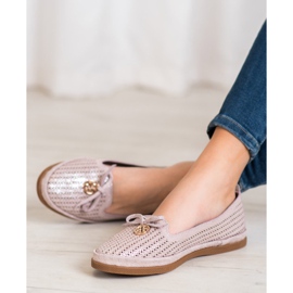 Stylische VINCEZA Ballerinas mehrfarbig rosa 2
