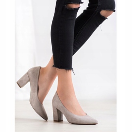 W. Potocki Pumps mit Glitzer grau 1