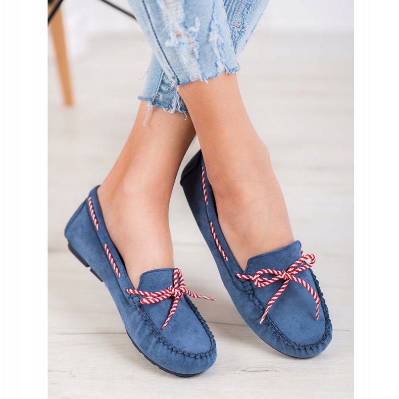 Lässige VINCEZA Loafer blau 1