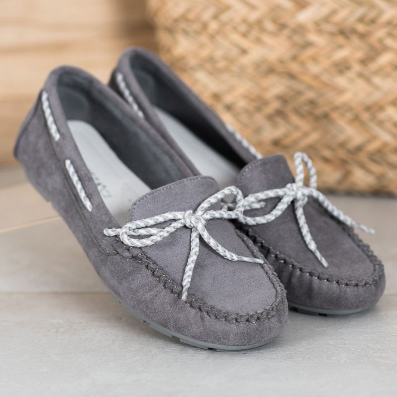 Lässige VINCEZA Loafer grau 2
