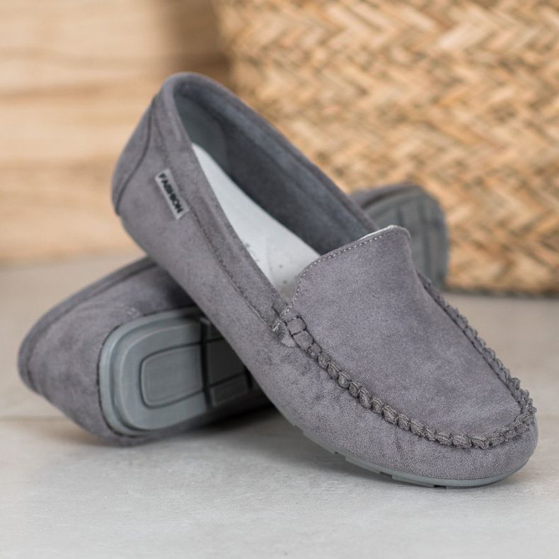 Klassische VINCEZA Loafer grau 1