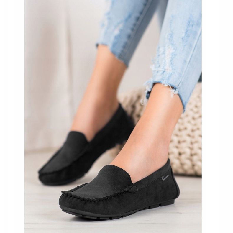 Klassische VINCEZA Loafer schwarz 1