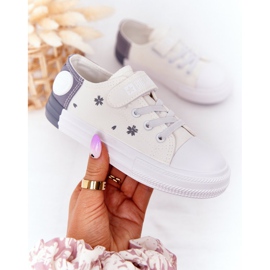 Kinder Sneaker mit Klettverschluss Big Star HH374052 Weiß-Grau 2