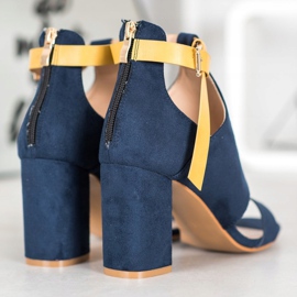 Modische VINCEZA Sandalen blau 1