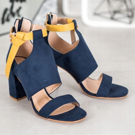 Modische VINCEZA Sandalen blau 2