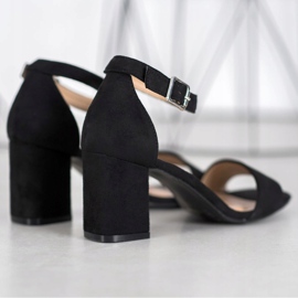 Klassische VINCEZA Sandalen schwarz 1