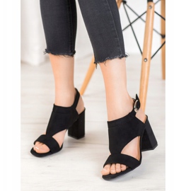 Stylische VINCEZA High Heels schwarz 2