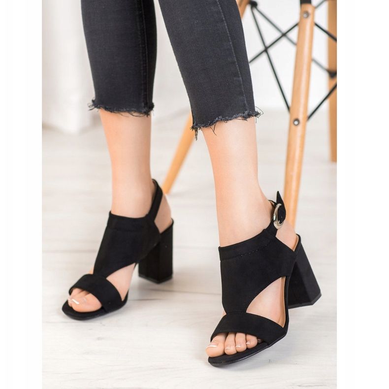 Stylische VINCEZA High Heels schwarz 2