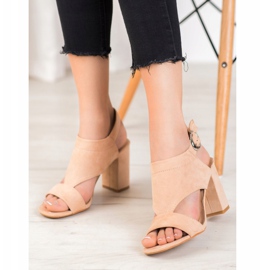 Stylische VINCEZA High Heels beige 1