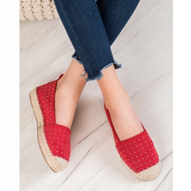Goodin Espadrilles aus rotem Wildleder 2